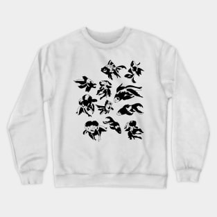 Fish Black White Tshirt Crewneck Sweatshirt